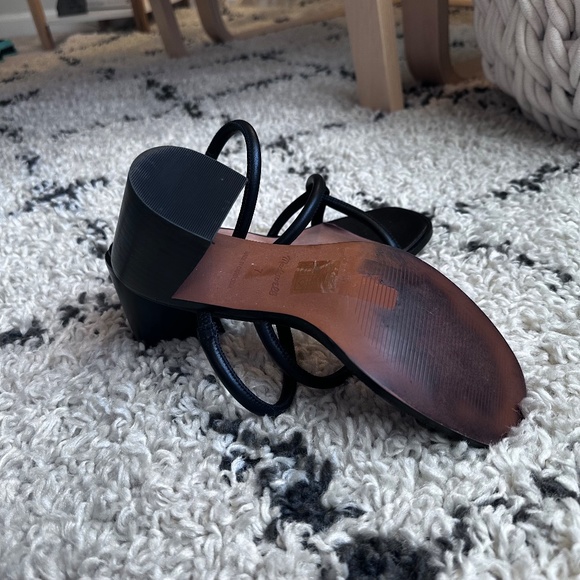 Madewell Tayla Sandal Black Leather  Size 7 - Picture 6 of 7